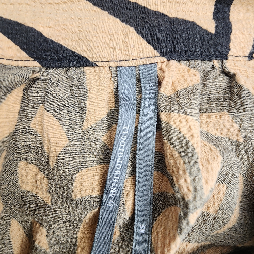 Anthropologie Textured Patterned Dress
